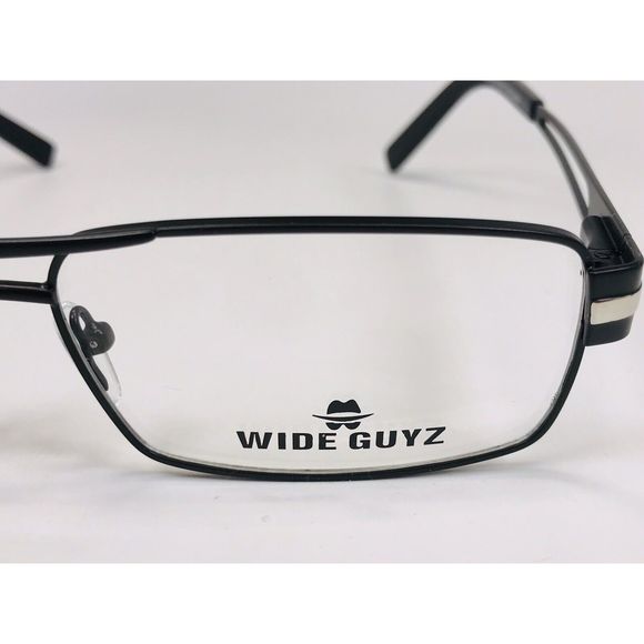 New Wide Guyz Black COSTELLO Eyeglasses 59mm for The Stylish Large Man - Picture 8 of 11